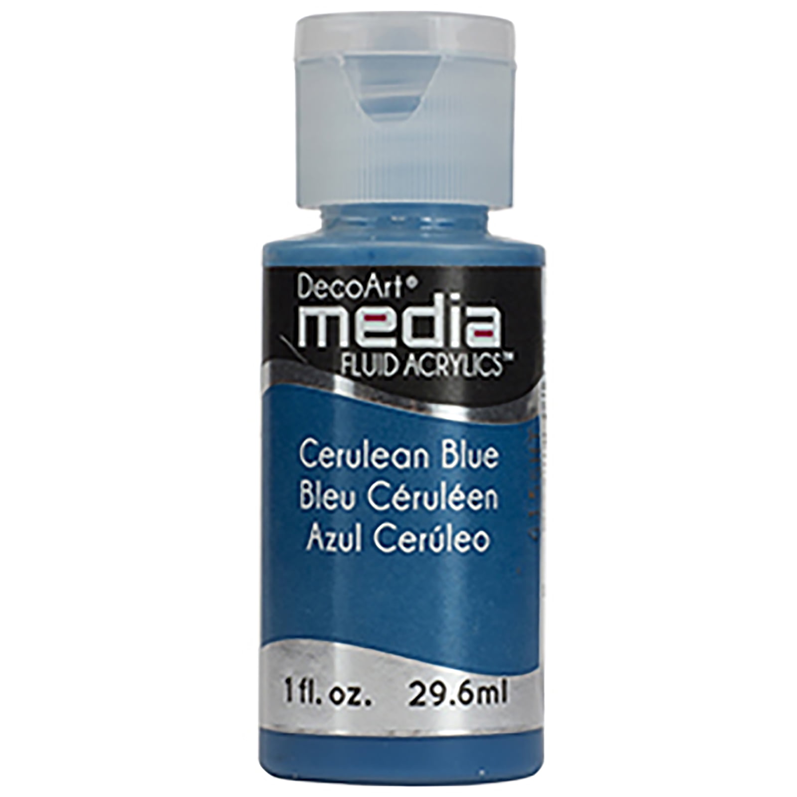 DecoArt Media Fluid Acrylic Paint, 1 oz., Cerulean Blue (Series 4