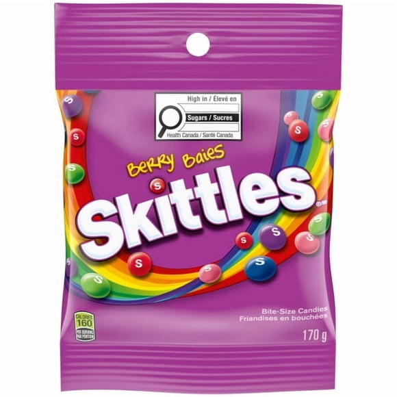 SKITTLES, Berry Explosion Chewy Candy, Sharing Bag, 170g