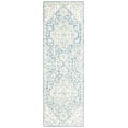 thumbnail image 2 of Safavieh Micro-Loop Braylon Floral Runner Rug, Blue/Ivory, 2'3" x 8', 2 of 11