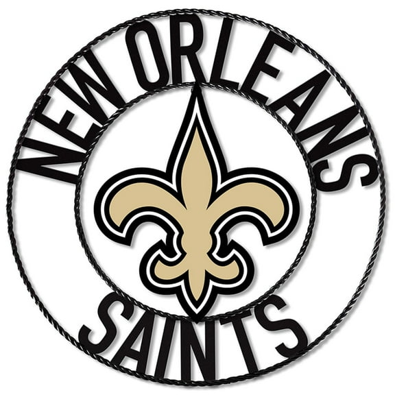 Imperial New Orleans Saints 24'' Wrought Iron Wall Art