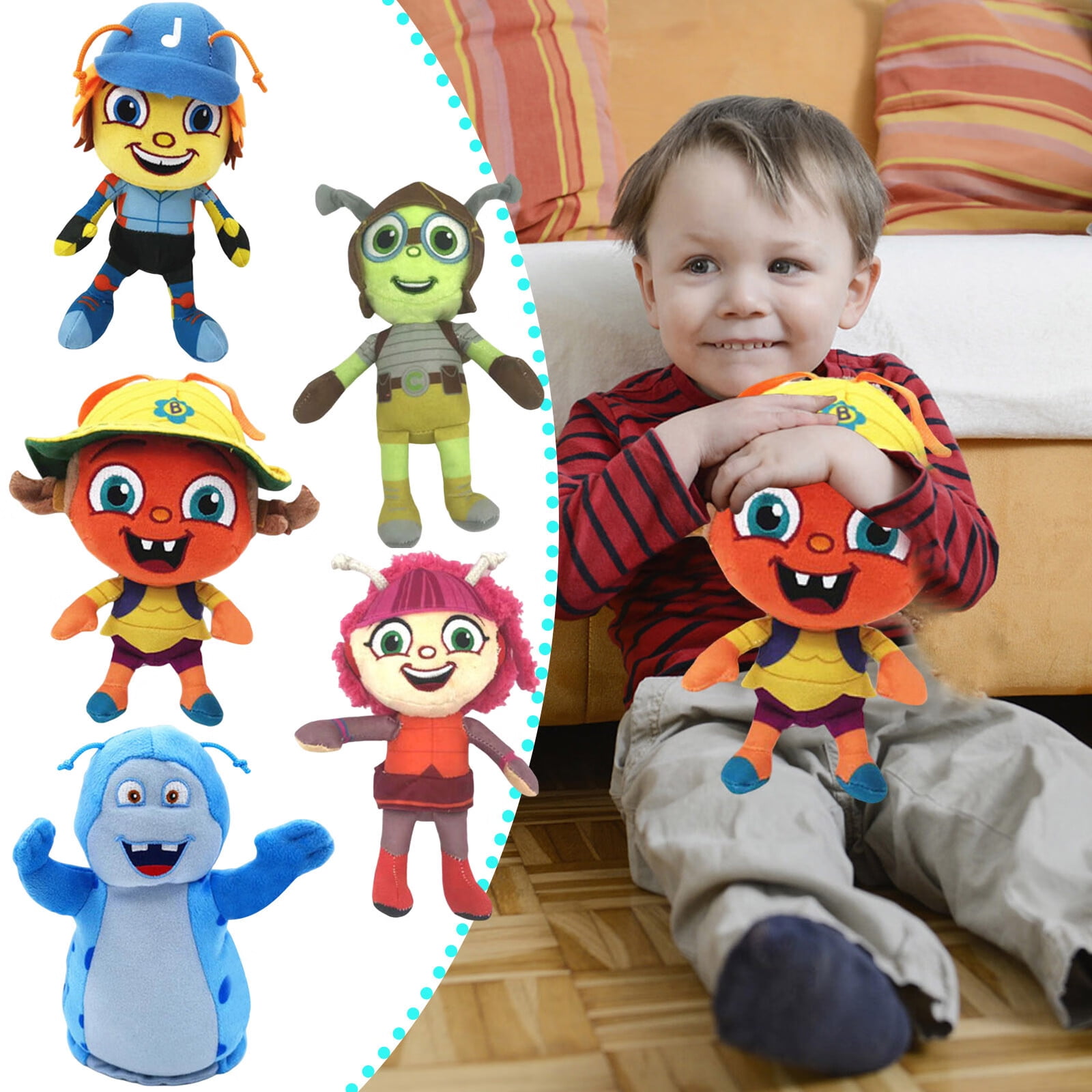 Set 5 Beat Plush Doll Plushies Stuffed Animal Kids Toy Plushie Doll