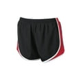 thumbnail image 1 of Gravity Threads Shorts Athlétiques pour Femmes - Noir/rouge Vif/blanc - Grand, 1 of 1