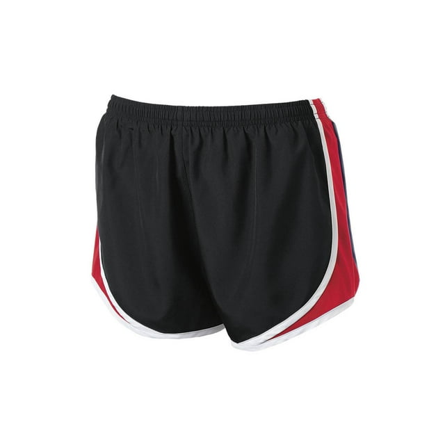 Gravity Threads Womens Cadence Athletic Shorts - Black/True Red/White - X-Large
