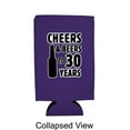 thumbnail image 2 of Cheers & Beers to 30 Years 16 oz. Can Coolie (Purple, 4 Pack), 2 of 2