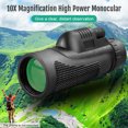 thumbnail image 4 of Graflsoa 10X Magnification Compact Monocular Telescope with BAK4 Prism, Multi-Coated Lens, Waterproof Design, and Accessories (Case, Lanyard, Cleaning Cloth, Phone Clamp, Tripod), 4 of 6