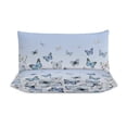 thumbnail image 3 of 3 Pcs Soft Bedding Set, Includes 1 Duvet Cover with Zipper And 2 Pillow Shams,Blue Gradient Butterfly Full(79"×90"), 3 of 8