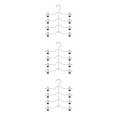 thumbnail image 1 of jesticaly Multi-Functional Skirt Hanger 4 Tier Pants Holder Clip Steel Adjustable Space Saving Trousers Hanging Rack Clothes Storage Rack 3Set, 1 of 6