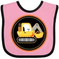 thumbnail image 3 of Inktastic Construction Digger Truck Boys Baby Bib, 3 of 4