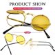 thumbnail image 4 of Gafas de Sol AIEYEZO Redondas con Flip-Up para Hombre y Mujer Estilo Steampunk, 4 of 7