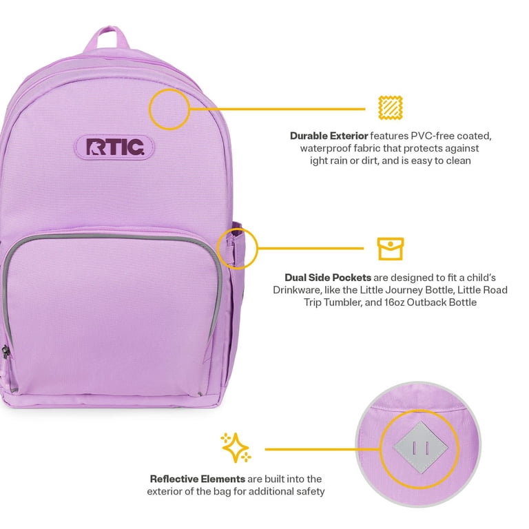 RTIC Pack Snack Set, Insulated Polyester Backpack, Lunch Box