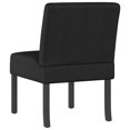 thumbnail image 3 of vidaXL Chaise Pantoufle Tissu Noir, 3 of 5