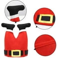 thumbnail image 2 of Sombrero de Navidad, sombrero divertido, novedad, sombrero de santa, sombreros locos, sombrero de pantalones de santa JAMW Sencillez, 2 of 5