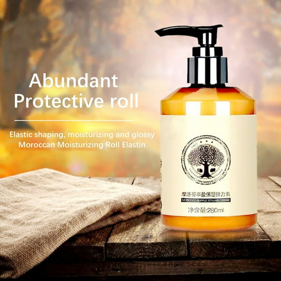 EGNMCR Hair Care Products Protective Curling Serum For Men And Women Hydrating Hair Conditioner With Moroccan Oil For Elastic Care 280ml a Cream