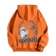thumbnail image 3 of Chandail à Capuche Graphique pour Femmes, Chandail Oversize à Manches Longues avec Cordon de Serrage et Poches, 3 of 4