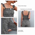thumbnail image 3 of Mono sexy con estampado floral y hombros descubiertos para mujer Pantalones de pierna ancha con cordón ajustable Jumpsui Verano ANGGREK Otros, 3 of 6