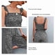 thumbnail image 5 of Mono de verano, mamelucos con estampado floral de verano con estilo, 2 bolsillos con cinturón en la cintura, cierre de cremallera lateral fruncido transpirable para vacaciones ANGGREK Descripción de la referencia, 5 of 5