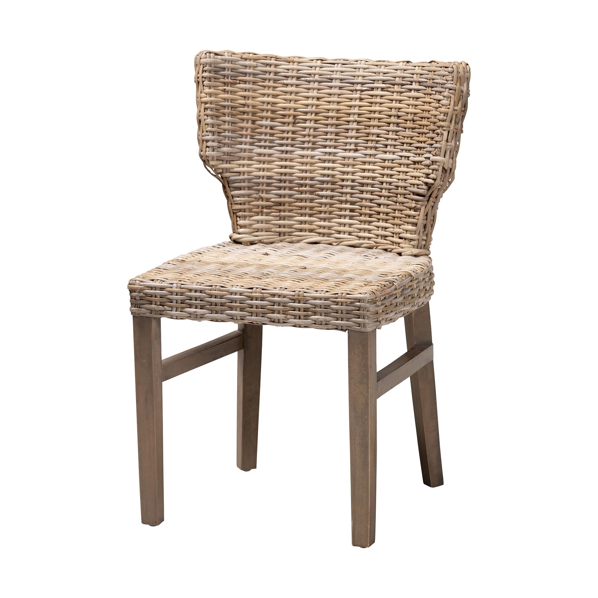 bali & pari Dining Chair, Gray and Brown