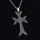 thumbnail image 3 of Stylish Valknut Celtic Cross Pendant Armenian Cross or Khachkar Cross Necklace Men s Jewelry, 3 of 4