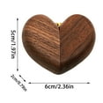 thumbnail image 2 of Elegant Jewelry for Heart Shaped Wooden Rings Featuring Closure and Exquisite Design for Engagement Proposals, 2 of 3