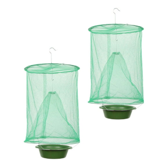 2 Pack Reusable Outdoor, Outdoor Hanging Fly Trap Fly Catchers