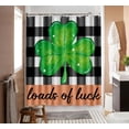 thumbnail image 2 of St Patrick’s Day Loads of Luck Shower Curtain St Patricks Bathroom Decorations Set with 12PCS Hooks 72x72 Inch, 2 of 6