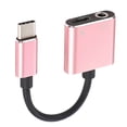 thumbnail image 5 of Bearachild USB C Audio Splitter C a Jack 3,5mm tipo C Cable adaptador auriculares Cable auricular 3,5mm adaptador convertidor para Teléfono y Comunicación Oro rosa, 5 of 5