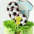 thumbnail image 6 of RENACLIPY 40pcs Soccer Cupcake Toppers Sports Cake Picks Assorted Colors for Soccer Party Decorations and Fan Gear, 6 of 6