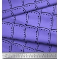 thumbnail image 2 of Soimoi Purple Georgette Viscose Fabric Tendril & Abstract Print Fabric by Yard 42 Inch Wide, 2 of 3