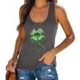 thumbnail image 2 of ZyeKqe Womens St.Patrick's Day Tank Tops Sleeveless Scoop Neck Summer Tops Clover Print Casual Loose T Shirts, 2 of 5