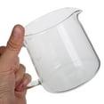 thumbnail image 3 of Heat Resistant Borosilicate Glass Coffee Carafe 400ml Clear Hand Brewed Coffee Pot for Home Offic and Café Use for Pour Over and Drip Coffee, 3 of 5