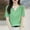 Green, variant on Olyvenn Waffle Knit Tops for Women V Neck Short Sleeve Solid Casual Shirts Loose Summer Tunic Sweater Tops Blouses Navy L