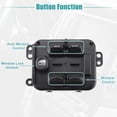 thumbnail image 3 of Interruptor de ventanilla eléctrica Unique Bargains para Jeep Liberty 2005-2007 56054002AA negro, 3 of 9