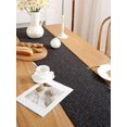 thumbnail image 2 of GHSDFBB Rustic Table Runner Boho Style, Handmade Tassels Black Table Runner 72 Inches Long for Home Dining,Coffee,Tea,Kitchen,13x72, 2 of 6