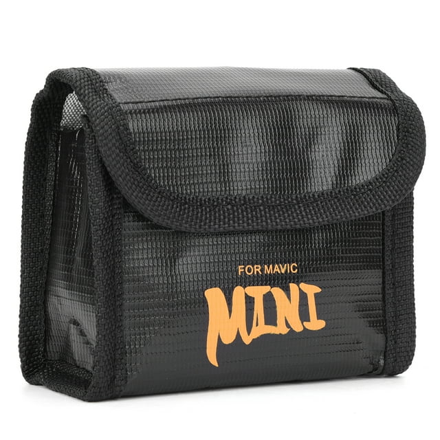 Bolsa de seguridad para batería de litio a prueba de explosiones, resistente a altas temperaturas, para Mavic MiniBlack