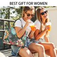 thumbnail image 5 of Large Capacity Tote Bag,Pioneer Flower Floral Print Pattern Handbag Fashion Luxury Tote Bag,15.7"x13"x 5.1" Inches,Laptop Compatible, 5 of 6