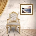 thumbnail image 3 of Nawrocke, Bruce 32x26 Gold Ornate Wood Framed with Double Matting Museum Art Print Titled - Sunset Beach, 3 of 4