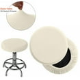 thumbnail image 1 of ALigoa Round Chair Cover Washable Elastic Stool Slipcover for Dia.12-14" Chair, Set of 2, 1 of 6