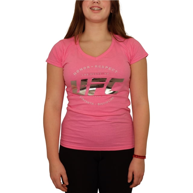 Reebok Honor Respect Strength Discipline Camiseta gráfica para mujer, rosa, extragrande