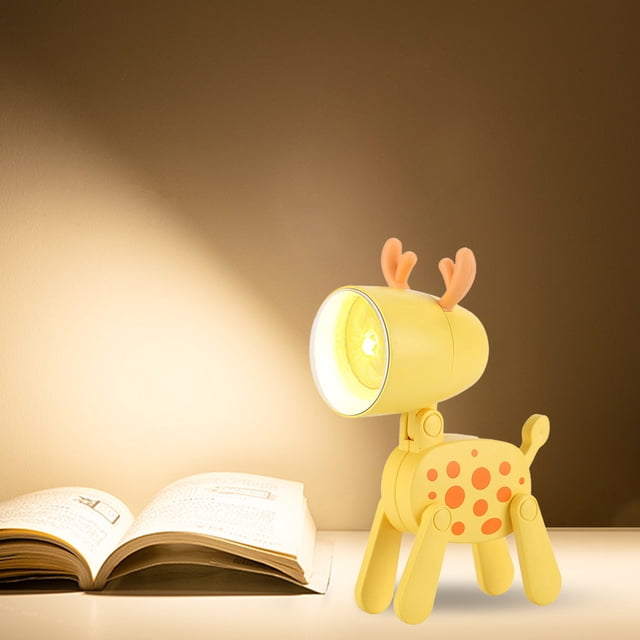 Mini luz de noche LED protección ocular plegable con orejas para decoración de dormitorio de bebé niño Hugtrwg Para estrenar