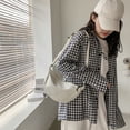 thumbnail image 1 of Bolso bandolera de lona para mujer a la moda, bolso informal para el pecho para mujer (blanco), 1 of 9