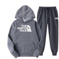 thumbnail image 3 of Conjunto de ropa deportiva para hombre y mujer, sudadera con capucha y pantalones con cordón, ropa deportiva de otoño, 2 piezas, 3 of 5