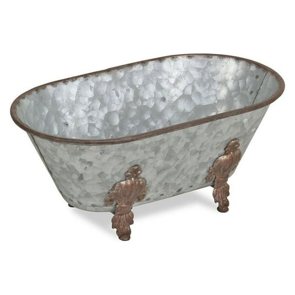 Galvanized Decorative Indoor Display Metal Bathtub
