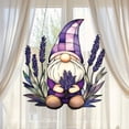 thumbnail image 4 of Gnome Lavender Acrylic Suncatcher, Window Hanging Garden Art, Rustic Summer Gift, 4 of 5