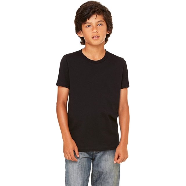 Bella + Canvas T-Shirt à Manches Courtes pour Jeunes - Noir - L