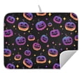 thumbnail image 5 of Ryvnso Glitter Pumpkins Dish Drying Mat for Kitchen Countertop 16x18 Small Dish Pad Drainer Rack Dish Sink Mats, 5 of 7