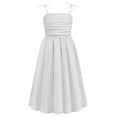 thumbnail image 6 of BFHHYA Girls Denim Maxi Dress Botton Down Puff Short Sleeve Shirt Dress Casual A Line Flowing Dress for Girls Size 8-14 Years, 6 of 8