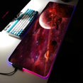 thumbnail image 1 of Alfombrilla de ratón RGB para juegos, alfombrilla de escritorio colorida y luminosa, Color Azul, Morado, Nube espacial, para ordenador de escritorio, Bloc de notas para universo LIUWENJING unisex, 1 of 2