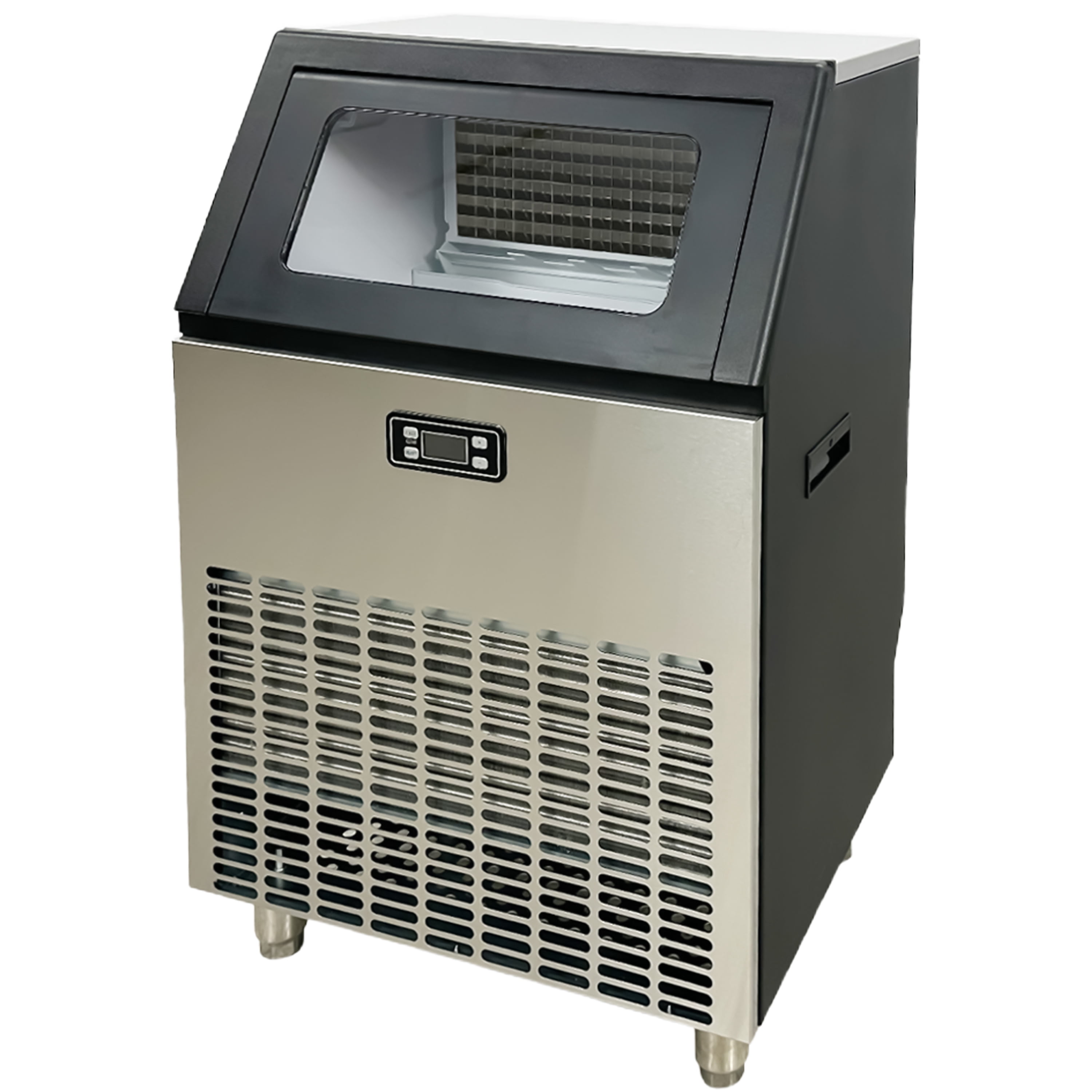 NSF Commercial Ice Maker 198lbs/24h, Commercial Ice Machine 55lbs Storage Bin, Under Counter Ice Maker Machine for Bar, Coffee Shop