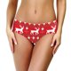 thumbnail image 1 of Gibobby Pantys para Mujer Ropa interior con estampado navideño para mujer, calzoncillos sexis, pantalones cortos animados, ropa interior con estampado Digital（Blanco， S), 1 of 4