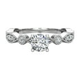 thumbnail image 4 of Circle and Marquee Design Round Brilliant Diamond Rings 14K White Gold 0.70 CT TW (G,SI1), 4 of 5